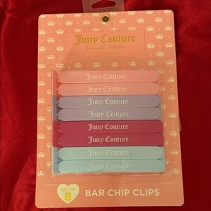 Juicy Couture Multicolor Chip Clips Set